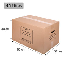 Cargar imagen en el visor de la galería, Pack 10/20 Cajas de Cartón para Mudanzas y Almacenaje- 50x30x30CM 45Litros
