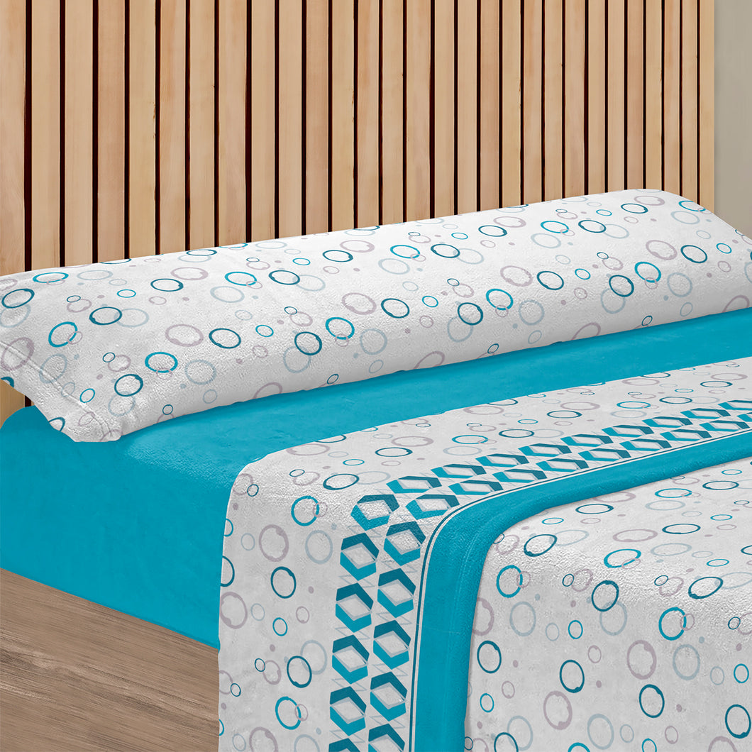 Juego de sábanas de 3 Piezas Invierno- Azul