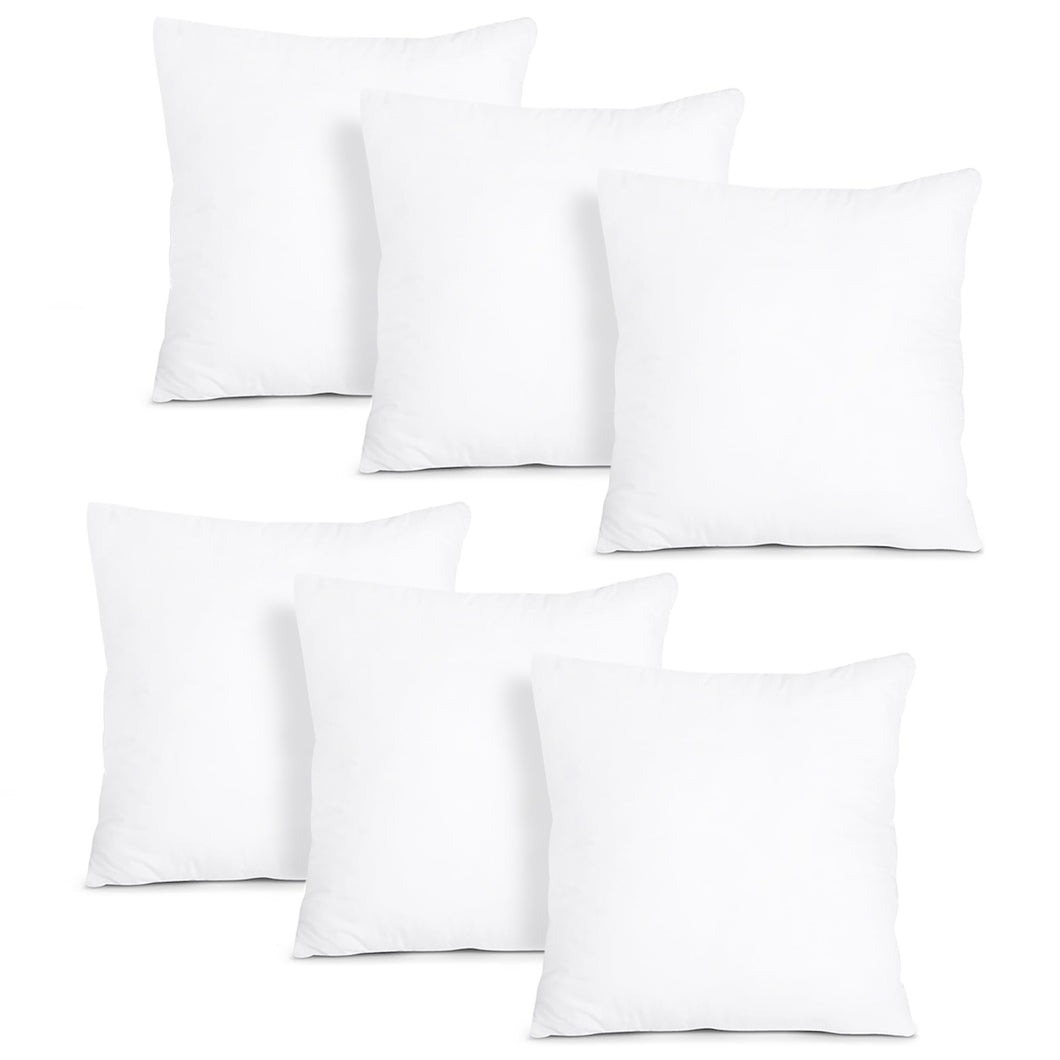 Relleno de cojín de fibra hueca de alta recuperación - Pack 6 rellenos - 50x50 cm