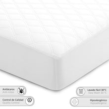 Cargar imagen en el visor de la galería, Protector de colchón acolchado, Impermeable, 100%Poliéster-Cama 150

