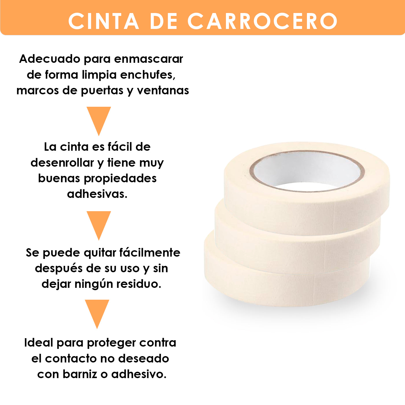 Diferentes cintas de carrocero para evitar manchar al pintar - Bricomanía 