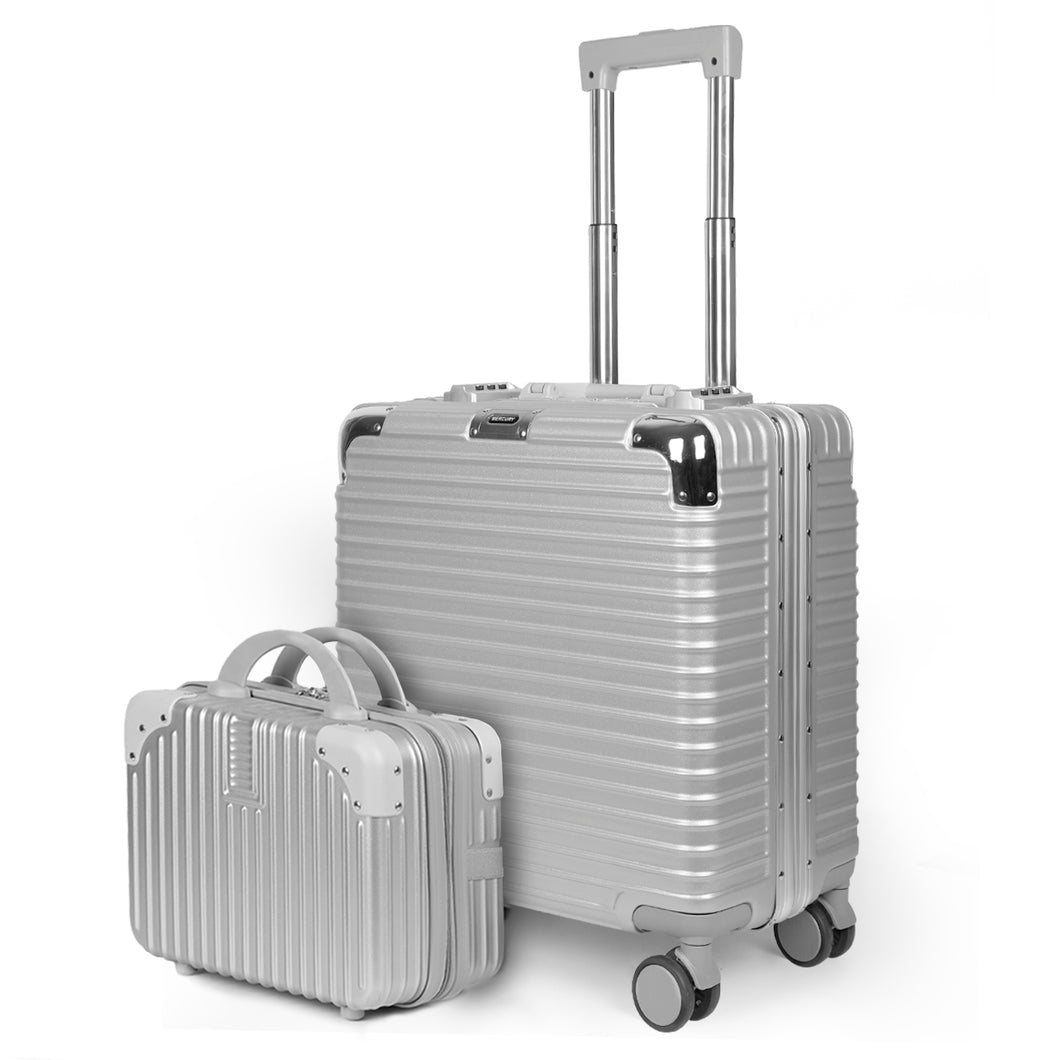 Maleta de Cabina con Ruedas para Viaje de Negocios, Piloto- Gris