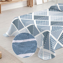 Cargar imagen en el visor de la galería, Colcha Bouti Rombos para Verano y Primavera-  Rombos Azul
