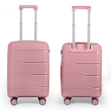 Cargar imagen en el visor de la galería, Juego de 4 Maletas de Viaje Neceser, Cabina, Mediana y Grande de Polipropileno- Nude Pink
