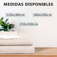 Cargar imagen en el visor de la galería, Manta o Colcha  4 Estaciones de Algodón- Beige

