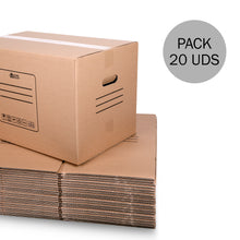 Cargar imagen en el visor de la galería, Pack 10/20 Cajas de Cartón para Mudanzas y Almacenaje- 50x30x30CM 45Litros
