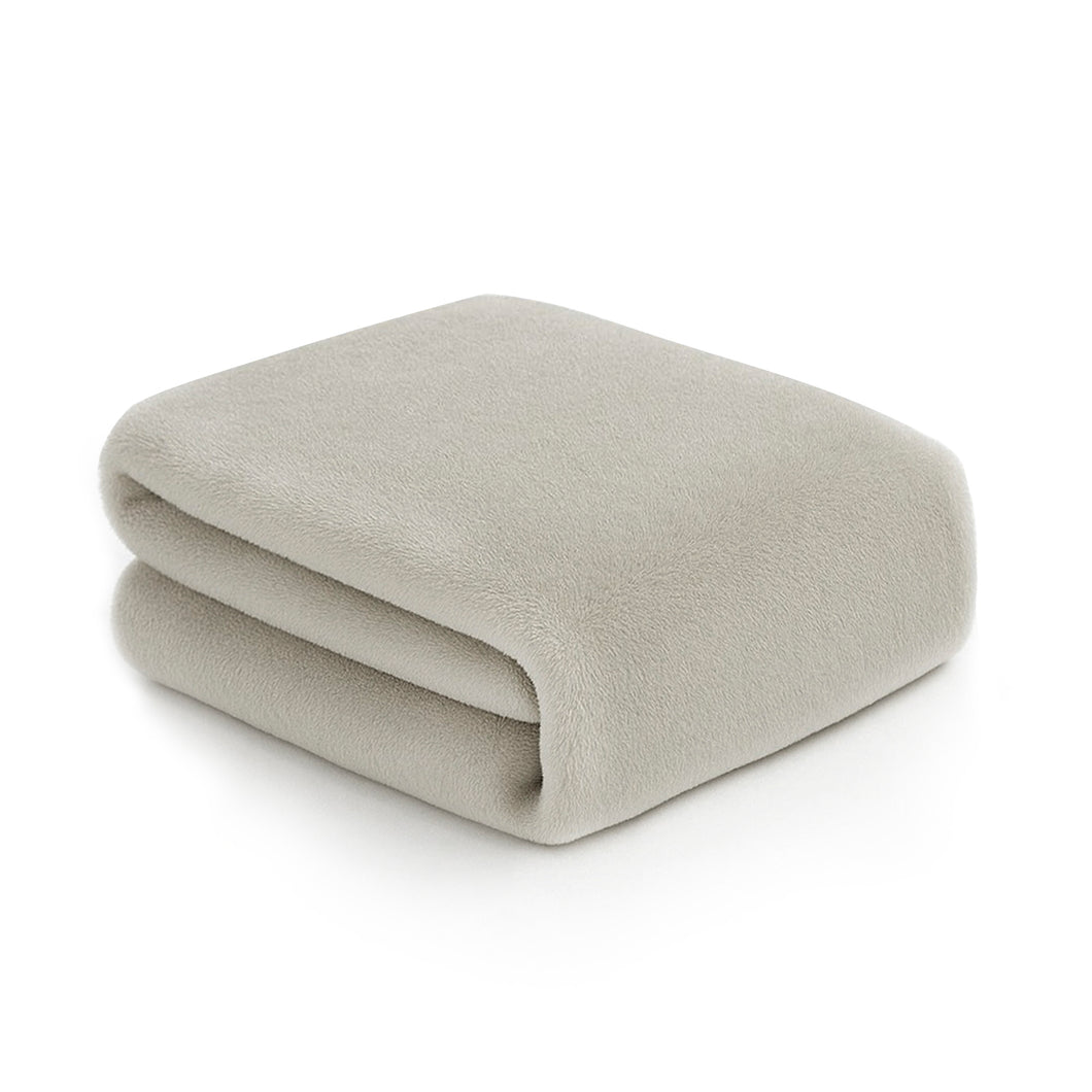 Manta Coral Suave 130x170cm Ligera, Cálida-Arena