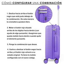 Cargar imagen en el visor de la galería, Juego de 2 Maletas de Viaje Cabina y Mediana- Lila
