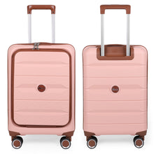 Cargar imagen en el visor de la galería, Maleta de Cabina 55x22x36cm de Polipropileno con Cerradura TSA - Rosa
