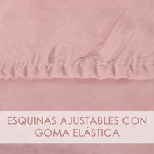 Cargar imagen en el visor de la galería, Juego Sábanas Estampadas de Verano y Entretiempo 100% Poliéster- Hojas Malva
