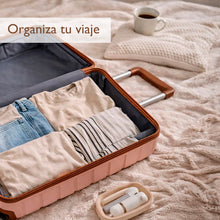 Cargar imagen en el visor de la galería, Maleta de Cabina 55x22x36cm de Polipropileno con Cerradura TSA - Rosa
