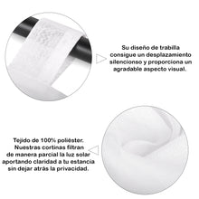 Cargar imagen en el visor de la galería, Cortinas de Cocina 140x140cm Translucidas 2 pc- Capuchino
