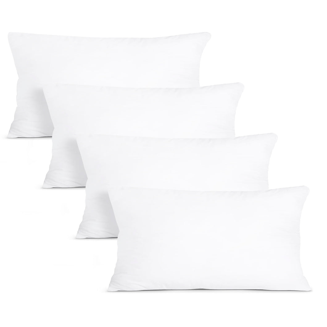 Relleno de cojín de fibra hueca de alta recuperación - Pack 4 rellenos - 40x60 cm