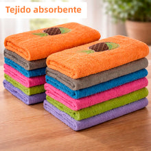 Cargar imagen en el visor de la galería, Paños de Cocina Rizo 100% Algodón 50x50cm - 12 unidades
