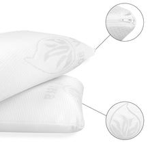 Cargar imagen en el visor de la galería, Almohada de viaje viscoelástica con tejido de Aloe Vera
