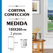 Cargar imagen en el visor de la galería, Cortinas Translúcidas Bordadas de un Visillo 2 Piezas- Lila
