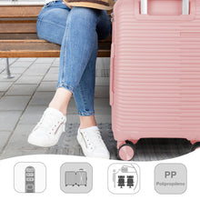Cargar imagen en el visor de la galería, Juego de 2 Maletas de Viaje Cabina y Mediana- Rosa
