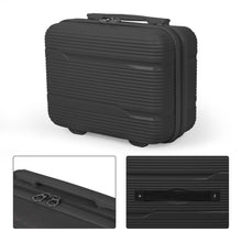 Cargar imagen en el visor de la galería, Juego de 4 Maletas de Viaje Neceser, Cabina, Mediana y Grande de Polipropileno- Negro
