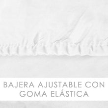 Cargar imagen en el visor de la galería, Juego Sábanas Estampadas de Verano y Entretiempo 100% Poliéster- Blanco
