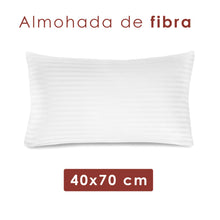 Cargar imagen en el visor de la galería, Almohada Ergonómica de Fibra Hueca Virgen Siliconada de Poliéster- 40x70cm
