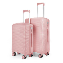 Cargar imagen en el visor de la galería, Juego de 2 Maletas de Viaje Cabina y Mediana- Rosa
