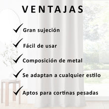 Cargar imagen en el visor de la galería, Ganchos de Cortina de Metal para Cortinas de Sistema de Riel
