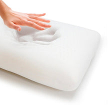 Cargar imagen en el visor de la galería, Almohada de viaje viscoelástica con tejido de Aloe Vera
