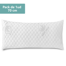 Cargar imagen en el visor de la galería, Almohada de Copos Viscoelásticos, Tejido Strech de Aloe Vera- 70cm
