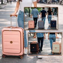 Cargar imagen en el visor de la galería, Maleta de Cabina 55x22x36cm de Polipropileno con Cerradura TSA - Rosa
