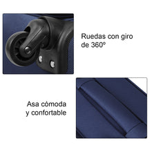 Cargar imagen en el visor de la galería, Juego de Maletas 3pcs Cabina, Mediana y Grande de Tela, Maleta Expandible- Azul Marino
