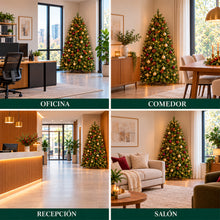 Cargar imagen en el visor de la galería, Árbol de Navidad Artificial con Piñas Decorativas Altura de 180/210cm
