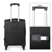 Cargar imagen en el visor de la galería, Juego de Maletas 3pcs Cabina, Mediana y Grande de Tela, Maleta Expandible- Negro
