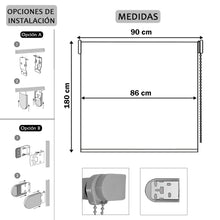 Cargar imagen en el visor de la galería, Estor Enrollable Translúcido Liso Beige
