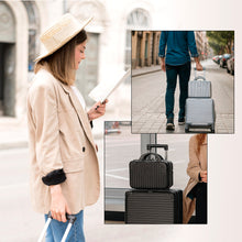 Cargar imagen en el visor de la galería, Maleta de Cabina con Ruedas para Viaje de Negocios, Piloto- Negro

