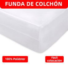 Cargar imagen en el visor de la galería, Funda de colchón 100% Microfibra, cierre con cremallera.
