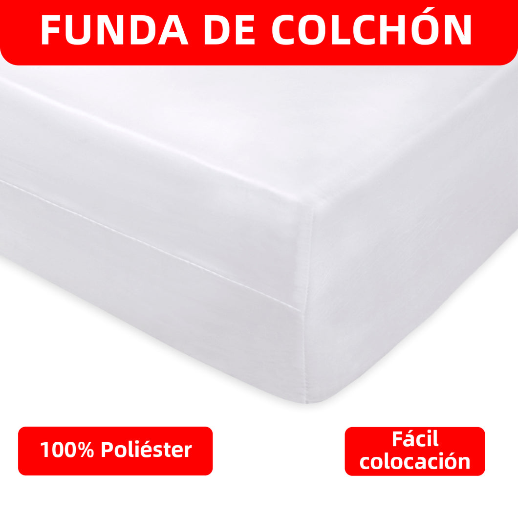 Funda de colchón 100% Microfibra, cierre con cremallera.