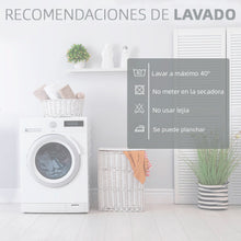 Cargar imagen en el visor de la galería, Juego Sábanas Estampadas de Verano y Entretiempo 100% Poliéster- Blanco
