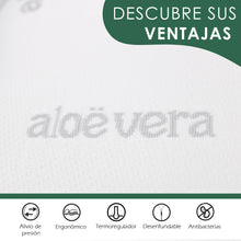 Cargar imagen en el visor de la galería, Almohada viscoelástica con tejido de Aloe Vera - 150 cm

