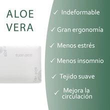 Cargar imagen en el visor de la galería, Almohada viscoelástica con tejido de Aloe Vera - Pack de 2 - 75 cm
