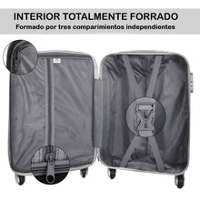 Cargar imagen en el visor de la galería, Juego de 3 Maletas de Viaje Cabina, Mediana y Grande de ABS - Azul
