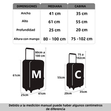 Cargar imagen en el visor de la galería, Juego de 2 Maletas de Viaje Cabina y Mediana- Rosa
