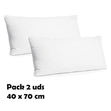 Cargar imagen en el visor de la galería, Almohada rellena de fibra hueca - Pack 2 uds - 40 x 70 cm
