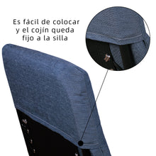 Cargar imagen en el visor de la galería, Cojín Tumbona Colchón 180x55x6cm . Ideal para Jardín, Piscina, Terraza- Azul

