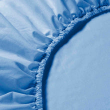 Cargar imagen en el visor de la galería, Sábana Bajera Ajustable 100% Poliéster, Elástica, Suave y Transpirable. Azul

