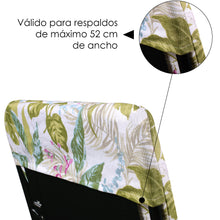 Cargar imagen en el visor de la galería, Cojín de Tumbona 180x50x3,5cm. Desenfundadle- Hojas Verde
