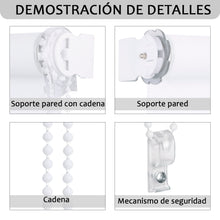Cargar imagen en el visor de la galería, Estor enrollable opaco- Blanco
