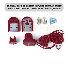 Cargar imagen en el visor de la galería, Estor Enrollable Translúcido Liso Burdeos

