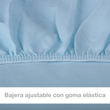 Cargar imagen en el visor de la galería, Juego de Funda Nórdica, 3 Piezas Cremallera Oculta - Espiral Azul

