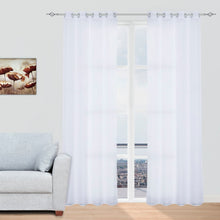 Cargar imagen en el visor de la galería, Cortinas modernas translucidas blancas
