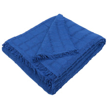 Cargar imagen en el visor de la galería, Colcha multiusos, plaid - Liso Azul

